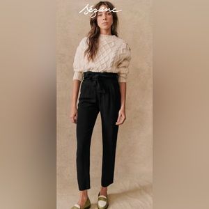 Sezane Austin trousers in Black, size 36 (US 4)
